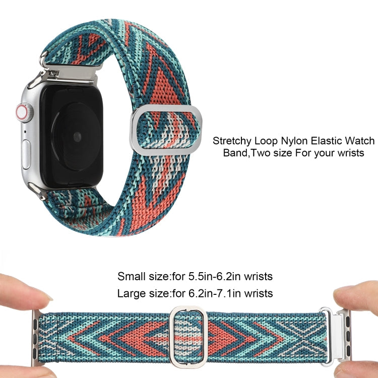 Frerndorf | Metall Japanische Schnalle Elastisches Nylon Uhrenarmband für Apple Watch Ultra 49mm&Watch Ultra 2 49mm / Series 9&8&7 45mm / SE 3&SE 2&6&SE&5&4 44mm / 3&2&1 42mm(17)