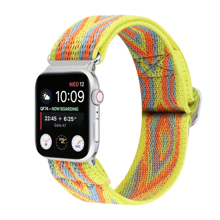 Frerndorf | Metall Japanische Schnalle Elastisches Nylon Uhrenarmband Für Apple Watch Serie 9&8&7 41mm / SE 3&SE 2&6&SE&5&4 40mm / 3&2&1 38mm(2)