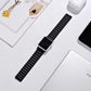 Frerndorf | Magnetisches Loop-Uhrenarmband für Apple Watch Series 7 45mm / 6 & SE & 5 & 4 44mm / 3 & 2 & 1 42mm (Schwarz)