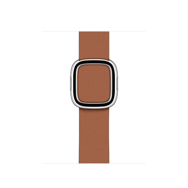 Frerndorf | Moderner Stil Leder Uhrband für Apple Watch 42mm / 41mm / 40mm / 38mm (Braun)