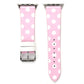 Frendorf | Fashion Dot Serie Uhrband für Apple Watch Series 7 41mm / 6 & SE & 5 & 4 40mm / 3 & 2 & 1 38mm (Rosa Weiß)