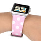 Frendorf | Fashion Dot Serie Uhrband für Apple Watch Series 7 41mm / 6 & SE & 5 & 4 40mm / 3 & 2 & 1 38mm (Rosa Weiß)