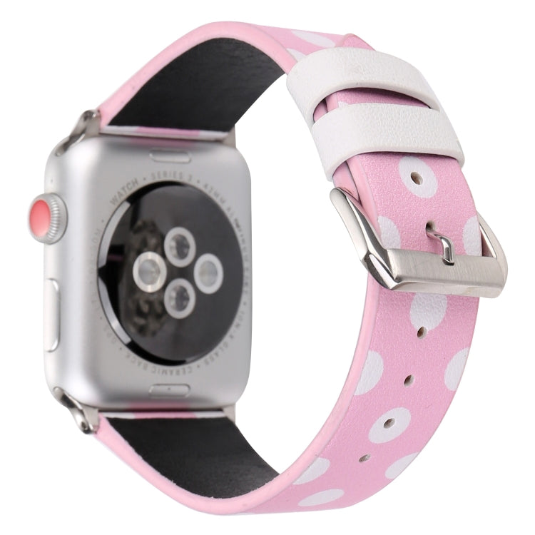 Frendorf | Fashion Dot Serie Uhrband für Apple Watch Series 7 41mm / 6 & SE & 5 & 4 40mm / 3 & 2 & 1 38mm (Rosa Weiß)