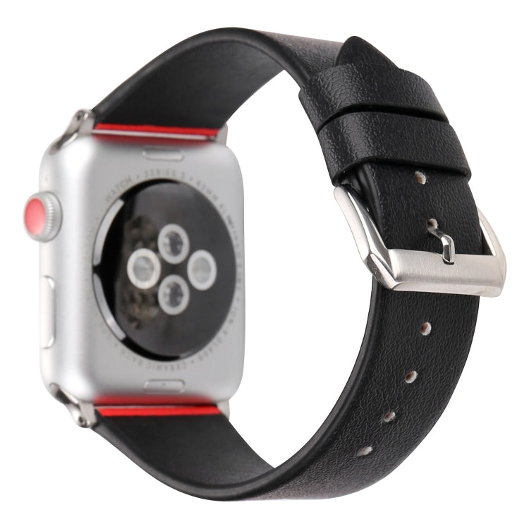 Frerndorf | Love Series Leder Uhrenarmband für Apple Watch Ultra 49mm & Watch Ultra 2 49mm / Series 9 & 8 & 7 45mm / SE 3 & SE 2 & 6 & SE & 5 & 4 44mm / 3 & 2 & 1 42mm (Schwarz Rot Weiß Herz)