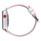 Frendorf | Fashion Wave Dot Serie Leder-Uhrenarmband für Apple Watch Serie 9&8&7 41mm / SE 3&SE 2&6&SE&5&4 40mm / 3&2&1 38mm (Weiße Wellenpunkte Rosa)