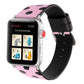 Frendorf | Fashion Wave Dot Serie Leder Uhrband für Apple Watch Serie 9&8&7 41mm / SE 3&SE 2&6&SE&5&4 40mm / 3&2&1 38mm (Schwarze Wellenpunkte Rosa)
