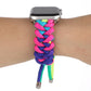 Frerndorf | Regenschirm Schnur Regenbogen Uhrband Für Apple Watch Serie 9&8&7 41mm / SE 3&SE 2&6&SE&5&4 40mm / 3&2&1 38mm(B)
