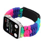 Frerndorf | Regenschirm Cord Regenbogen Uhrenarmband für Apple Watch Series 7 41mm / 6 & SE & 5 & 4 40mm / 3 & 2 & 1 38mm(C)