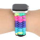 Frerndorf | Regenschirm Cord Regenbogen Uhrenarmband für Apple Watch Series 7 41mm / 6 & SE & 5 & 4 40mm / 3 & 2 & 1 38mm(C)