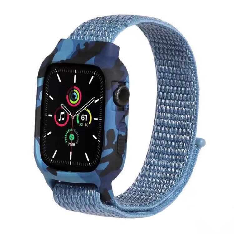 Frerndorf | Nylon Handgelenkband Uhrenarmbänder für Apple Watch Series 7 41mm / 6 & SE & 5 & 4 40mm / 3 & 2 & 1 38mm (Cape Blau)