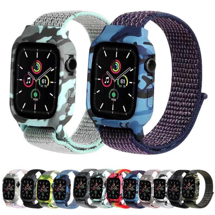 Frerndorf | Nylon-Handgelenkbanduhr für Apple Watch Series 7 41mm / 6 & SE & 5 & 4 40mm / 3 & 2 & 1 38mm (Schwarz)