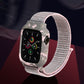Frerndorf | Nylon-Handgelenkbanduhr für Apple Watch Series 7 41mm / 6 & SE & 5 & 4 40mm / 3 & 2 & 1 38mm (Schwarz)