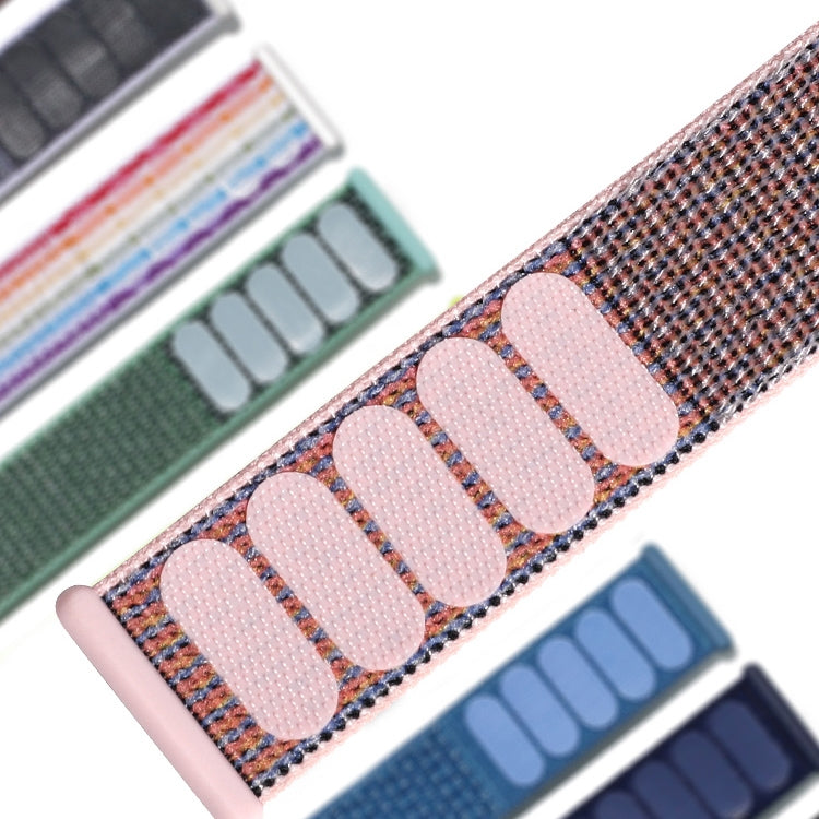 Frerndorf | Nylon-Handgelenkbanduhr für Apple Watch Series 7 41mm / 6 & SE & 5 & 4 40mm / 3 & 2 & 1 38mm (Schwarz)