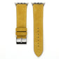 Frerndorf | Frosted Echtes Leder Uhrenarmband Für Apple Watch Series 7 41mm / 6 & SE & 5 & 4 40mm / 3 & 2 & 1 38mm(Gelb)