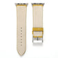 Frerndorf | Frosted Echtes Leder Uhrenarmband Für Apple Watch Series 7 41mm / 6 & SE & 5 & 4 40mm / 3 & 2 & 1 38mm(Gelb)