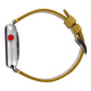 Frerndorf | Frosted Echtes Leder Uhrenarmband Für Apple Watch Series 7 41mm / 6 & SE & 5 & 4 40mm / 3 & 2 & 1 38mm(Gelb)