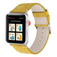 Frerndorf | Frosted Echtes Leder Uhrenarmband Für Apple Watch Series 7 41mm / 6 & SE & 5 & 4 40mm / 3 & 2 & 1 38mm(Gelb)