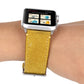 Frerndorf | Frosted Echtes Leder Uhrenarmband Für Apple Watch Series 7 41mm / 6 & SE & 5 & 4 40mm / 3 & 2 & 1 38mm(Gelb)