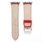 Frerndorf | Frosted Echtes Leder Uhrenarmband Für Apple Watch Series 7 41mm / 6 & SE & 5 & 4 40mm / 3 & 2 & 1 38mm(Rot)