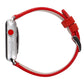 Frerndorf | Frosted Echtes Leder Uhrenarmband Für Apple Watch Series 7 41mm / 6 & SE & 5 & 4 40mm / 3 & 2 & 1 38mm(Rot)