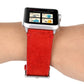 Frerndorf | Frosted Echtes Leder Uhrenarmband Für Apple Watch Series 7 41mm / 6 & SE & 5 & 4 40mm / 3 & 2 & 1 38mm(Rot)