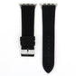 Frerndorf | Frosted Echtes Leder Uhrenarmband Für Apple Watch Series 7 45mm / 6 & SE & 5 & 4 44mm / 3 & 2 & 1 42mm (Schwarz)