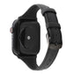 Frendorf | Für Apple Watch Series 7 41mm / 6 & SE & 5 & 4 40mm / 3 & 2 & 1 38mm Crazy Horse Texture Echtes Leder Armband (Schwarz)