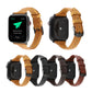 Frendorf | Für Apple Watch Series 7 41mm / 6 & SE & 5 & 4 40mm / 3 & 2 & 1 38mm Crazy Horse Texture Echtes Leder Armband (Schwarz)