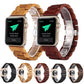 Frerndorf | Holzarmband für die Apple Watch Series 9&8&7 41mm / SE 3&SE 2&6&SE&5&4 40mm / 3&2&1 38mm (Weinrot)
