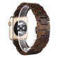 Frerndorf | Holz Uhr Band für Apple Watch Series 7 45mm / 6 & SE & 5 & 4 44mm / 3 & 2 & 1 42mm (Dunkelbraun)