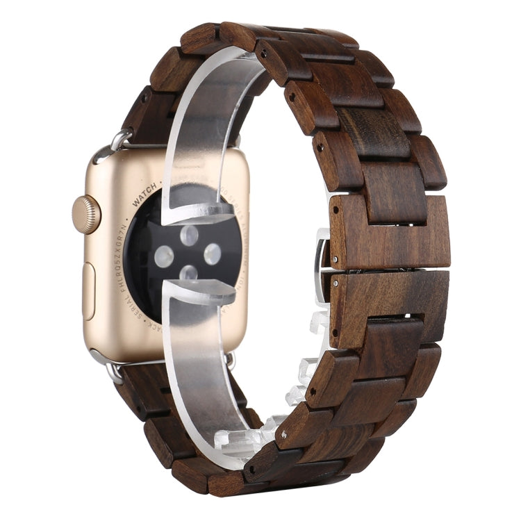 Frerndorf | Holz Uhr Band für Apple Watch Series 7 45mm / 6 & SE & 5 & 4 44mm / 3 & 2 & 1 42mm (Dunkelbraun)