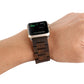 Frerndorf | Holz Uhr Band für Apple Watch Series 7 45mm / 6 & SE & 5 & 4 44mm / 3 & 2 & 1 42mm (Dunkelbraun)