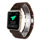 Frerndorf | Holz Uhr Band für Apple Watch Series 7 45mm / 6 & SE & 5 & 4 44mm / 3 & 2 & 1 42mm (Dunkelbraun)
