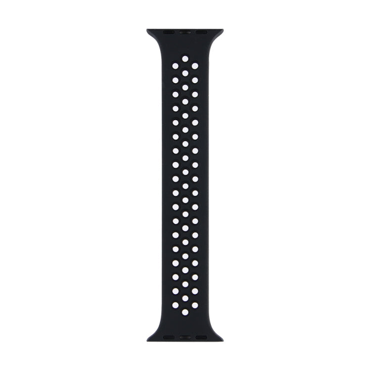 Frendorf | Elastisches Silikon-Uhrenarmband für Apple Watch Series 9&8&7 41mm / SE 3&SE 2&6&SE&5&4 40mm / 3&2&1 38mm, Länge: 160mm (Schwarz)