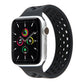 Frendorf | Elastisches Silikon-Uhrenarmband für Apple Watch Series 9&8&7 41mm / SE 3&SE 2&6&SE&5&4 40mm / 3&2&1 38mm, Länge: 160mm (Schwarz)