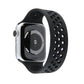 Frendorf | Elastisches Silikon-Uhrenarmband für Apple Watch Series 9&8&7 41mm / SE 3&SE 2&6&SE&5&4 40mm / 3&2&1 38mm, Länge: 160mm (Schwarz)