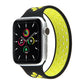 Frendorf | Elastisches Silikon-Uhrenarmband für Apple Watch Series 7 41mm / 6 & SE & 5 & 4 40mm / 3 & 2 & 1 38mm, Länge: 160mm (Schwarz Gelb)