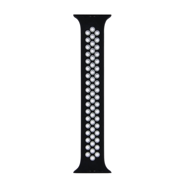 Frendorf | Elastisches Silikon-Armband für Apple Watch Series 7 41mm / 6 & SE & 5 & 4 40mm / 3 & 2 & 1 38mm, Länge: 160mm (Schwarz Grau)