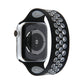 Frendorf | Elastisches Silikon-Armband für Apple Watch Series 7 41mm / 6 & SE & 5 & 4 40mm / 3 & 2 & 1 38mm, Länge: 160mm (Schwarz Grau)