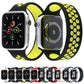 Frendorf | Elastisches Silikon-Uhrenarmband für Apple Watch Series 9&8&7 41mm / SE 3&SE 2&6&SE&5&4 40mm / 3&2&1 38mm, Länge: 160mm (Schwarz)
