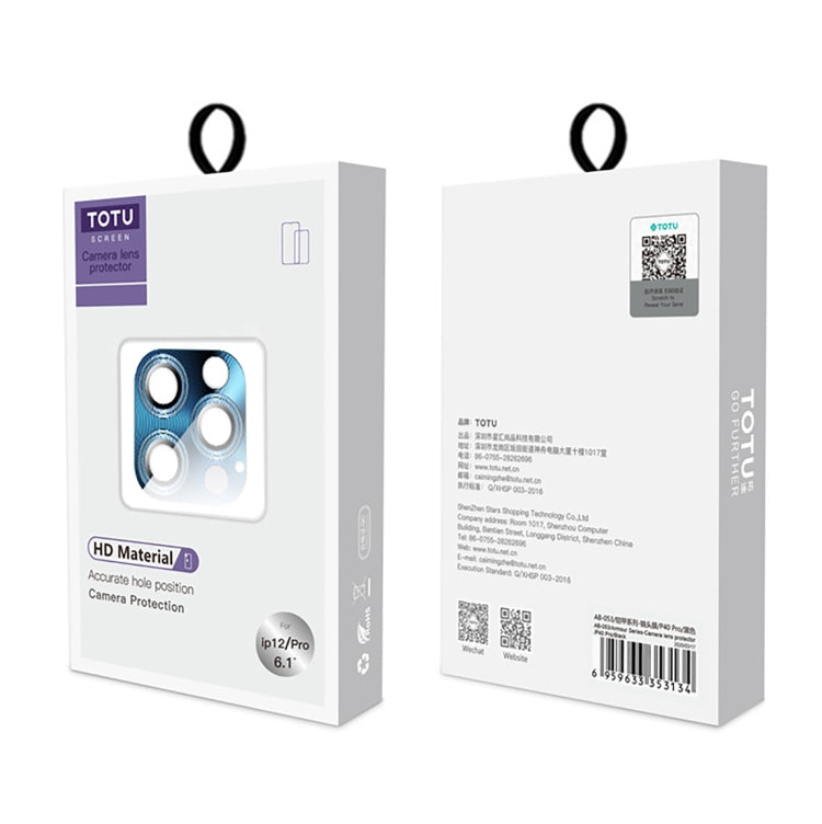 Frendorf | Für iPhone 12 mini TOTUDESIGN AB-065 Armor Series Aluminiumlegierung gehärtete Glas integrierte Objektivfolie (Rot)