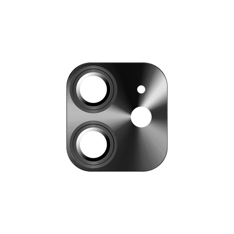Frendorf | Für iPhone 12 TOTUDESIGN AB-065 Armor Serie Aluminiumlegierung + Gehärtetes Glas Integrierte Objektivfolie (Schwarz)