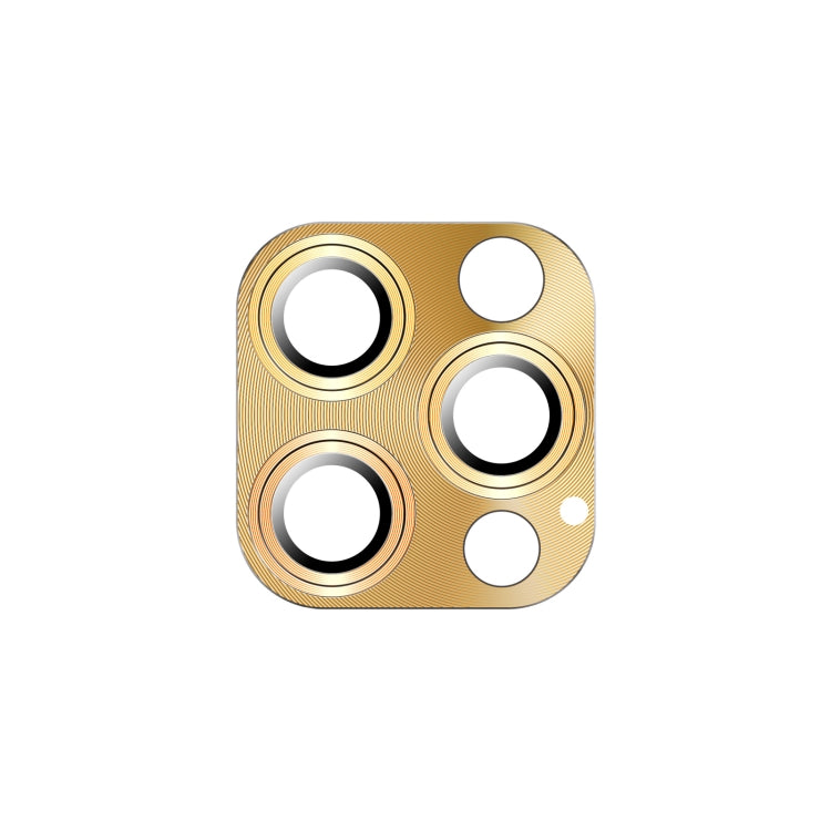 Frendorf | Für iPhone 12 Pro TOTUDESIGN AB-065 Armor Series Aluminiumlegierung + Gehärtetes Glas Integrierte Objektivfolie (Gold)