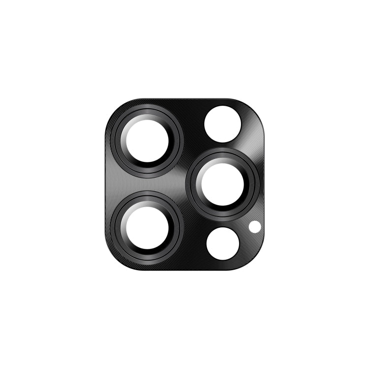 Frendorf | Für iPhone 12 Pro Max TOTUDESIGN AB-065 Armor Series Aluminiumlegierung + Gehärtetes Glas Integrierte Objektivfolie (Schwarz)