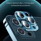 Frendorf | Für iPhone 12 Pro Max TOTUDESIGN AB-065 Armor Series Aluminiumlegierung + Gehärtetes Glas Integrierte Objektivfolie (Schwarz)