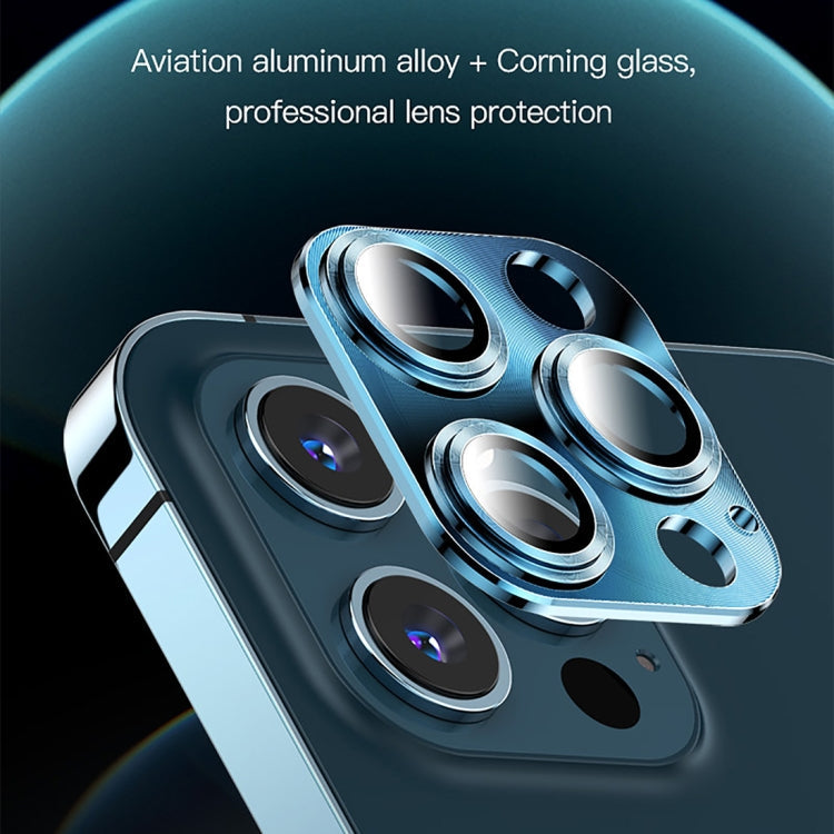 Frendorf | Für iPhone 12 Pro Max TOTUDESIGN AB-065 Armor Series Aluminiumlegierung + Gehärtetes Glas Integrierte Objektivfolie (Schwarz)