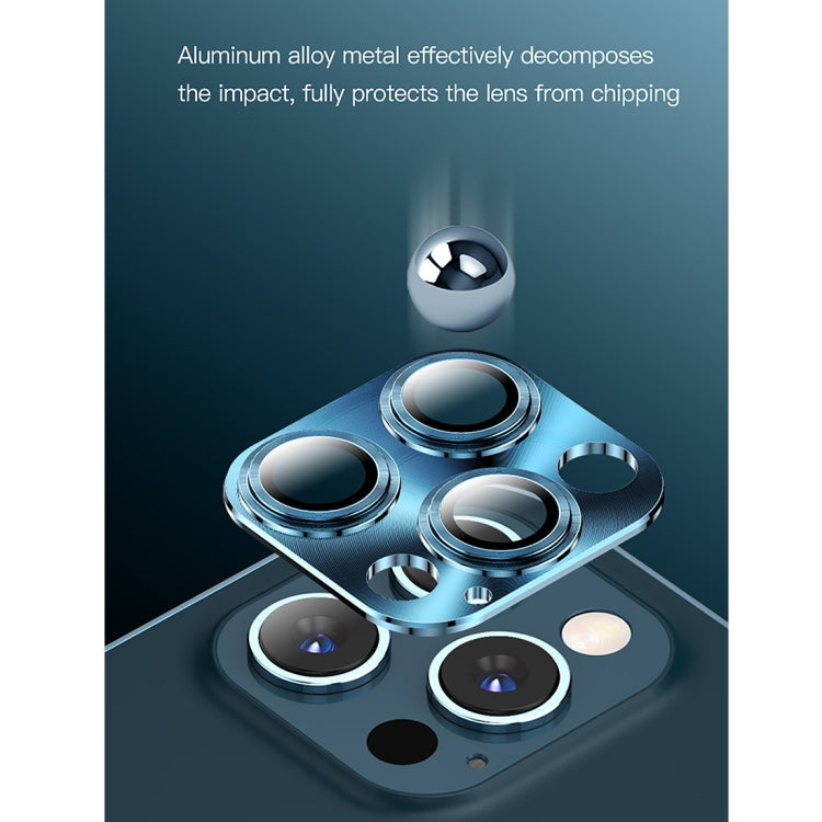 Frendorf | Für iPhone 12 Pro Max TOTUDESIGN AB-065 Armor Series Aluminiumlegierung + Gehärtetes Glas Integrierte Objektivfolie (Schwarz)