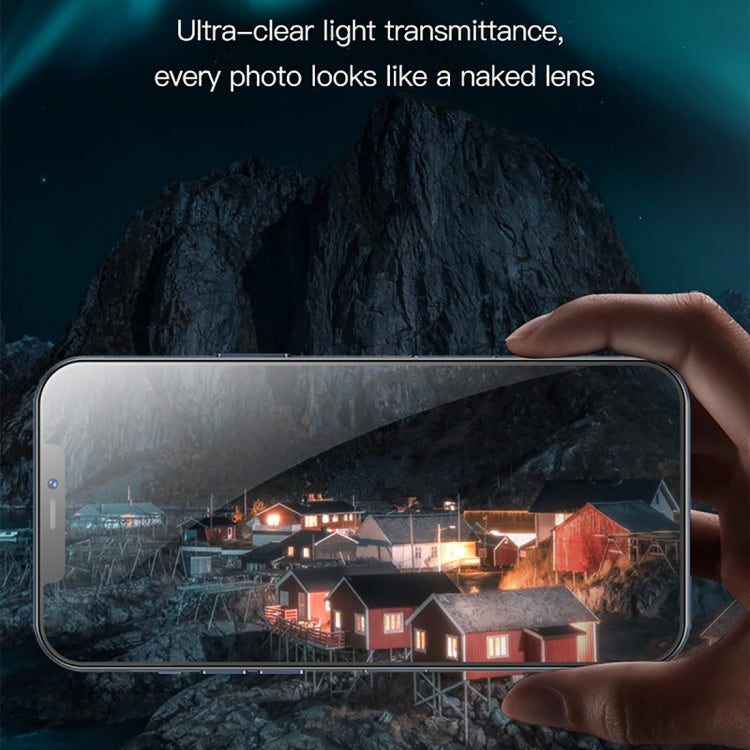 Frendorf | Für iPhone 12 Pro Max TOTUDESIGN AB-065 Armor Series Aluminiumlegierung + Gehärtetes Glas Integrierte Objektivfolie (Schwarz)