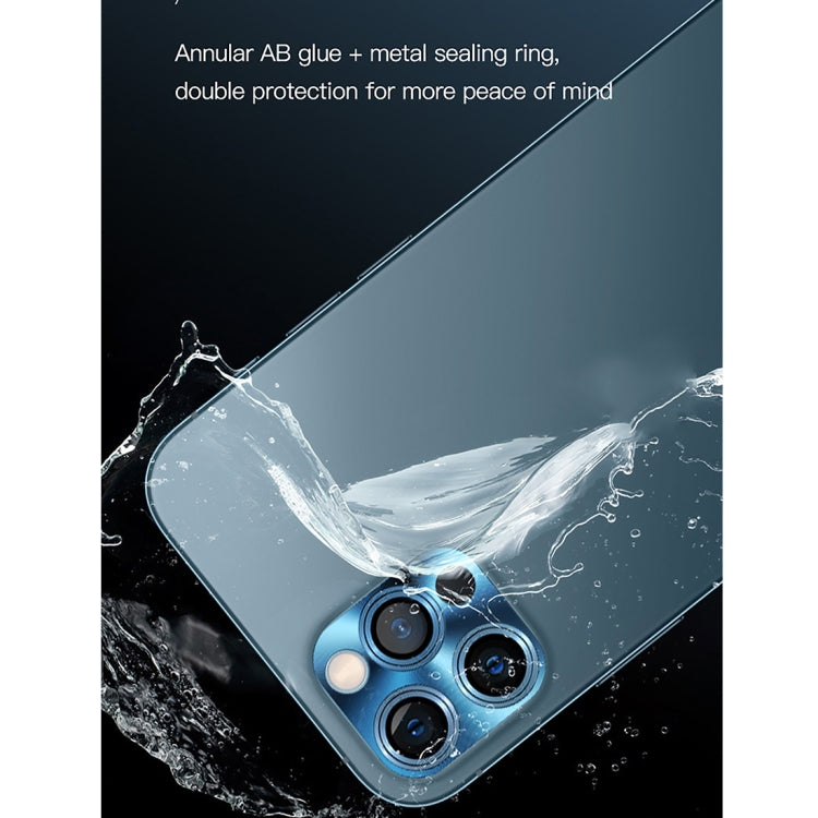 Frendorf | Für iPhone 12 Pro Max TOTUDESIGN AB-065 Armor Series Aluminiumlegierung + Gehärtetes Glas Integrierte Objektivfolie (Schwarz)