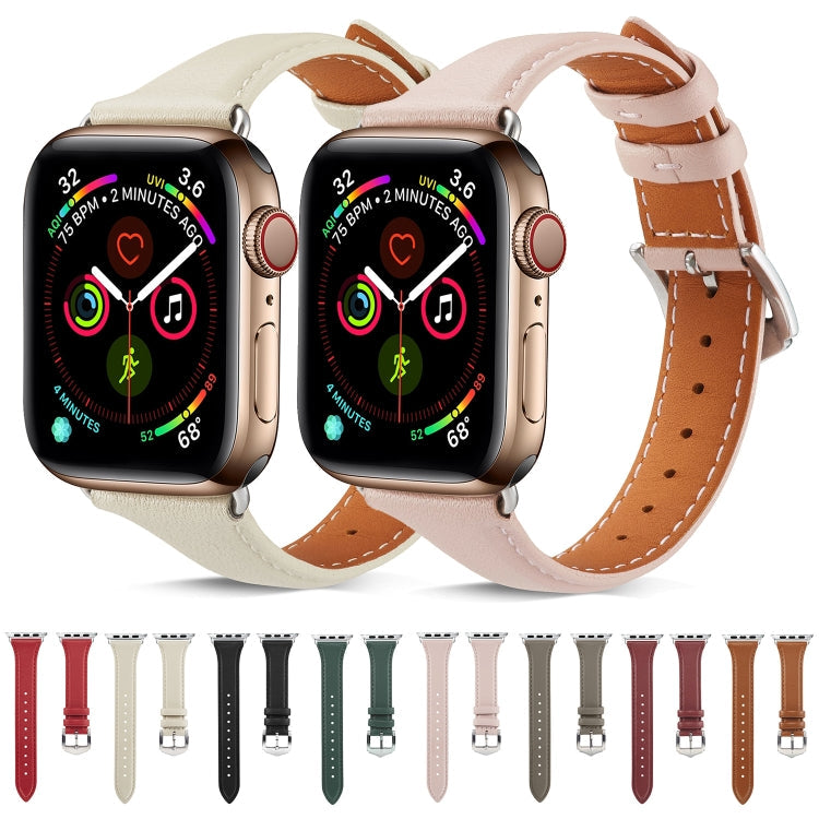 Frerndorf | Echtes Leder Uhrenarmband für Apple Watch Ultra 49mm & Watch Ultra 2 49mm / Series 9 & 8 & 7 45mm / SE 3 & SE 2 & 6 & SE & 5 & 4 44mm / 3 & 2 & 1 42mm (Weinrot)